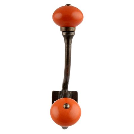 Orange Round Antique Iron Hooks